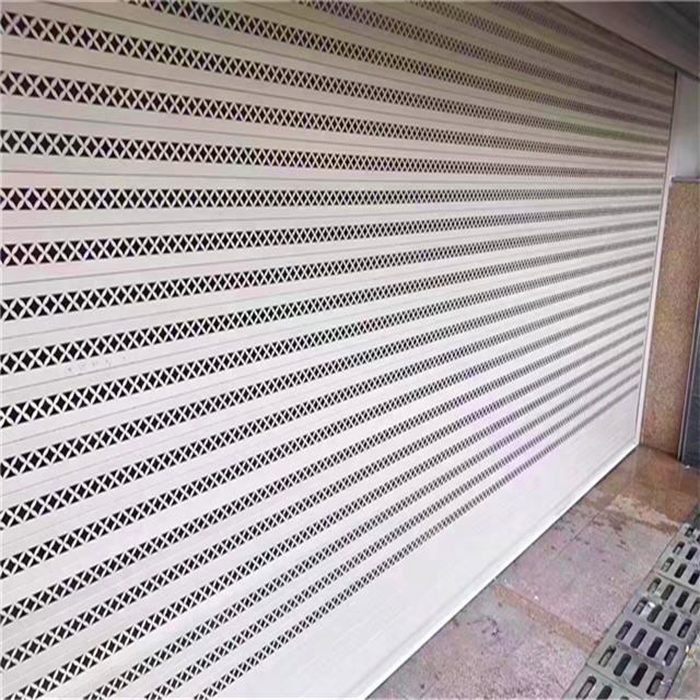 鋁合金鏤空卷簾門--金錢型